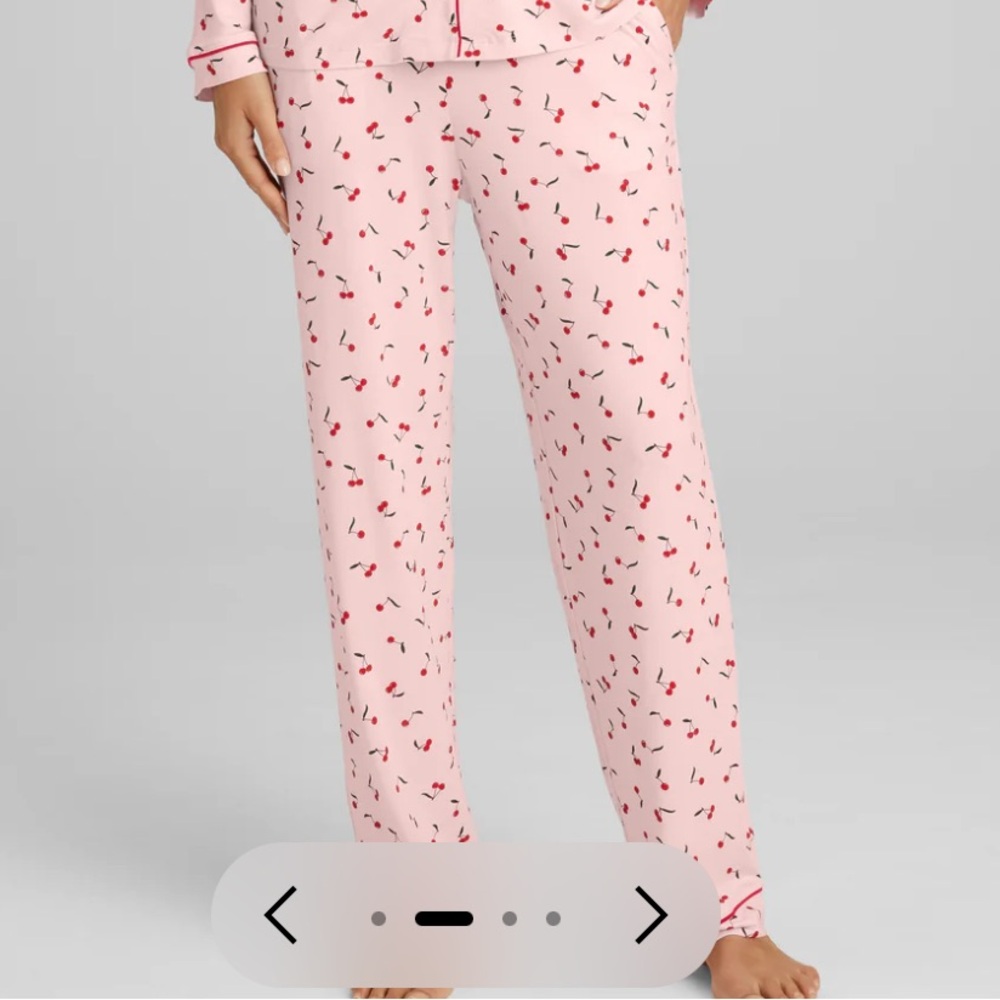 NWT Tommy John downtime pink cherries pajama pants size small - Picture 2 of 7